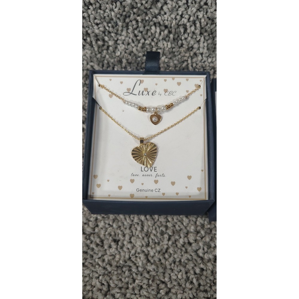 City By City Heart Necklace 2 Piece Set